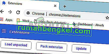 Acceder a la pestaña Extensiones desde la barra de navegación de Chrome