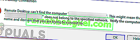 Исправлено: удаленный рабочий стол не может найти компьютер в Windows 10