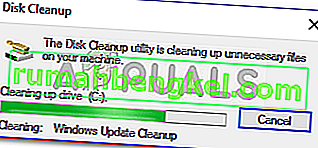 Correção: Limpeza de disco travada na & lsquo; Windows Update Cleanup & rsquo;