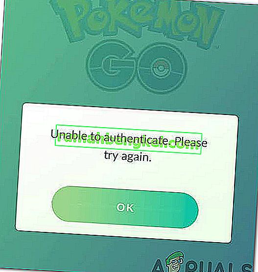 Cómo arreglar & lsquo; No se puede autenticar & rsquo; ¿Error en Pokémon Go?