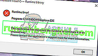 Corrección: Error de biblioteca en tiempo de ejecución de Microsoft Visual C ++ en Windows 10