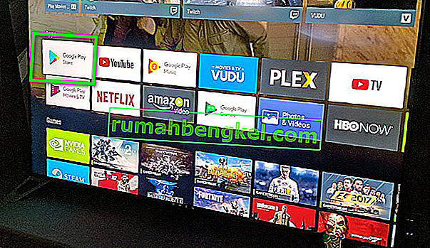 TV (Kodi)에서 Google Play 스토어 열기