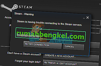 Correção: Não foi possível conectar à rede Steam