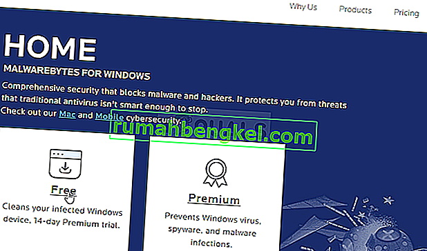 Изтегляне на безплатната пробна версия на Malwarebytes