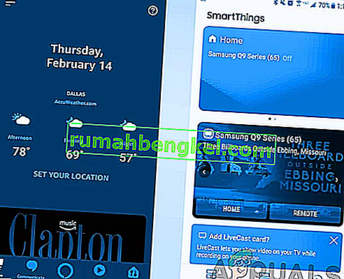 אפליקציית SmartThings של סמסונג