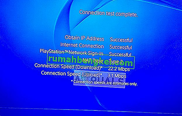 Prueba de conexión de PS4
