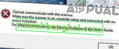 Solución: Epson Scan no se puede comunicar con el escáner