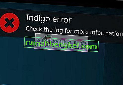 Грешка на добавката Indigo на Kodi