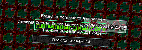 Correção: Erro interno do servidor no Minecraft