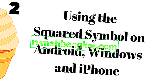 Cómo escribir un símbolo cuadrado en Windows, iPhone y Android