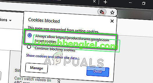 Włącz pliki cookie innych firm w Chrome