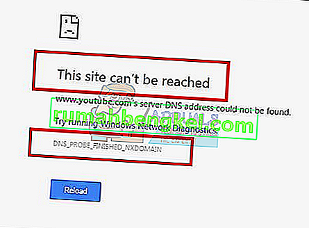 Nie można znaleźć adresu DNS